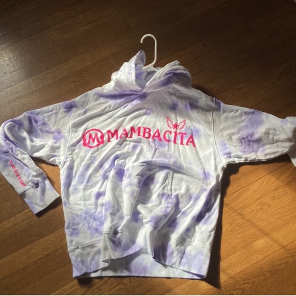 NWT Dannijo x Mambacita Purple and White Kobe Hoodie Sweatshirt. Size L. - Picture 4 of 12